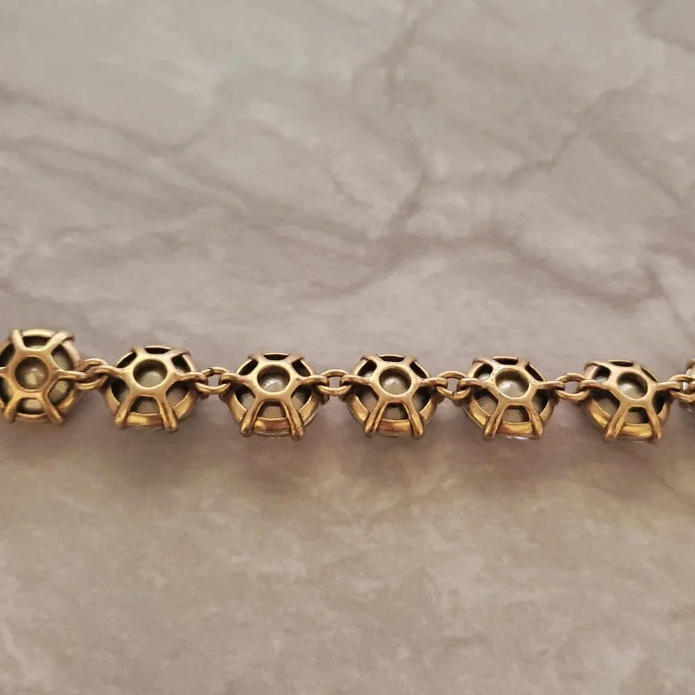 ✨ Stella and Dot Blush Rose Pink Jumbo Rhinestones Crystal Statement Bracelet ✨ - Picture 8 of 10
